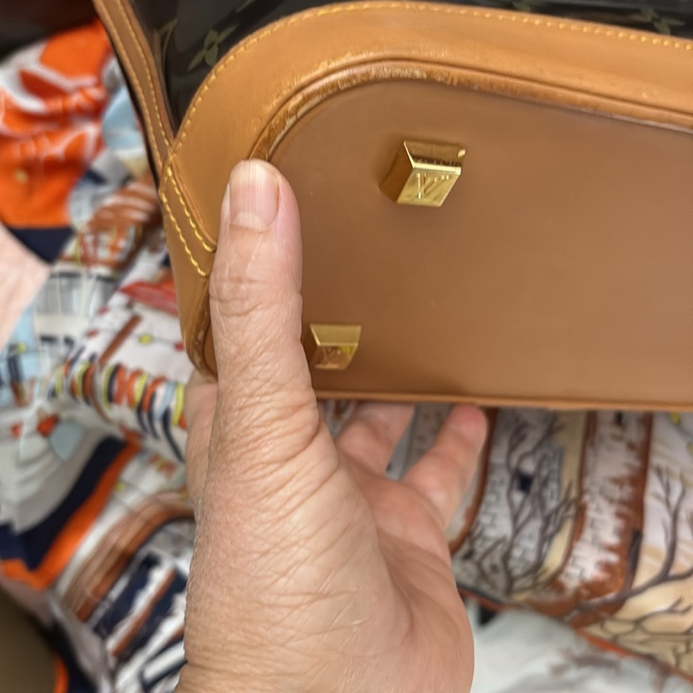Louis Vuitton Transparent Monogram Tote with Brown Accents- used - Picture 9 of 12